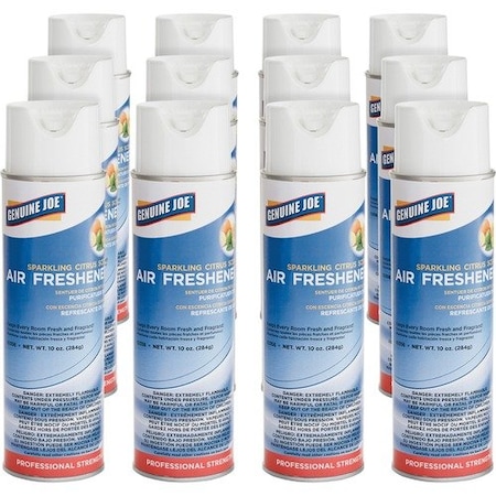 Genuine Joe SPRAY, FRESH, AIR, SCNT, CITRUS, 12PK GJO10356CT